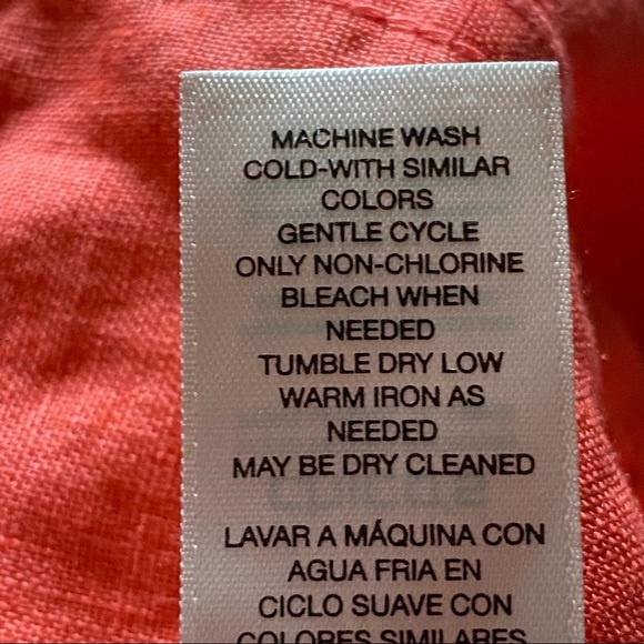 Chico’s Draped Front Linen Jacket Calliandra Pink NWT Vanity Size 2(US Large/12) - Picture 9 of 10